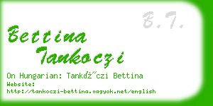 bettina tankoczi business card